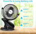 SkyGenius Battery Operated Stroller Fan, Rechargeable USB Powered Mini Clip on Desk Fan