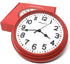 Solayman's Ultimate Silent Wall Clock with Non-Ticking Quartz Movement, Easy to Read Classic Round Wall Clock for Living Room Decor, Bedroom, Kitchen, Office, Classroom- Red Wall Clock