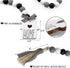 Farmhouse Wood Bead Garland with Rustic Tassels Home Farmhouse Natural Beads Garland Farmhouse Tiered Tray Decorations Farmhouse Wall Hanging Decor