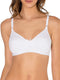 Fruit of the Loom Women's Lightly Lined Wire-Free Bra, White, 38D
