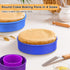 Round Silicone Baking Cake Pan - Nonstick 4/6/8/9 inch Multi Tier Circular Bake Cake Mold Set for Cheesecake Smash Layer Cake Silicon Tins