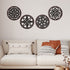 4 Pieces Thicken Rustic Wood Wall Decor Modern Farmhouse Wall Art Decor Wooden Hollow Carved Design Rustic Wall Art for Living Room Bedroom Office Kitchen Wall Decoration (Classic Style)