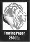 A4 Tracing Paper for Drawing Light Up Tracing Paper Pad Translucent Paper Sketching Tracing Paper for Kids Pencil Marker Ink DIY Crafts Painting Works (250 Sheets)