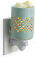 CANDLE WARMERS ETC Pluggable Fragrance Warmer- Decorative Plug-in for Warming Scented Candle Wax Melts and Tarts or Fragrance Oils, Soft Mint