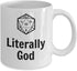 Game Master Mug Literally God D20 Coffee Cup 11oz 15oz Dungeon Master Pathfinder D&D Dungeons and Dragons Novelty