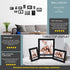 NEXHOMMY 8x10 Picture Frames Set - (2 Pack, Black) Solid Wood Photo Frame With Hanger Hooks For Wall Mount, Kickstand Easel For Table Top And High Definition Glass Display