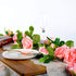Meiliy 4 Pack 6.6 FT Fake Rose Vine Flowers Plants Artificial Flower Home Hotel Office Wedding Party Garden Craft Art Decor (Blush Pink Rose Garland 4 PCS)