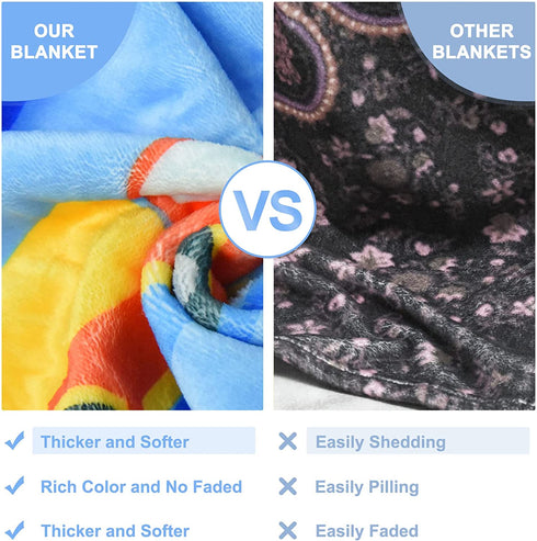 Construction Blanket Kids Fleece Throw Blankets for Girls & Boys - Aircrafts Trucks Cars Printed Quilt Blanket - Cute Small Soft Throw Blanket, 40x50 Inches Comfy Kids Blanket for Toddler