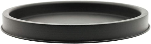 SUJUN Matte Black Metal Candle Holder Tray, Home Decor Accessories for The Coffee Table and Dining Table Large