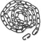 PEESIN Black Pendant Light Fixture Chain, 6 feet Lighting Hanging Chain, Pendant Lamp Fixture Chain Extension with Connection Locks, Heavy Duty Lighting Chain Replacement for Chandelier, Plants, 50 BL