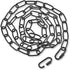 PEESIN Black Pendant Light Fixture Chain, 6 feet Lighting Hanging Chain, Pendant Lamp Fixture Chain Extension with Connection Locks, Heavy Duty Lighting Chain Replacement for Chandelier, Plants, 50 BL