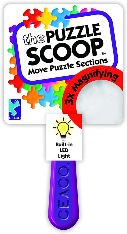 Ceaco - The Puzzle Scoop – A Lifting, Moving, Illuminating, and Magnifying Puzzle Accessory for All Puzzlers