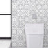 WALPLUS 24pcs 6" Peel and Stick Tiles Stickers Tile Paint Backsplash Removable Waterproof Self-Adhesive Decals Vinyl Home Kitchen Bathroom Decor (Andalu Light Grey)