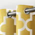 Exclusive Home Curtains Ironwork Sateen Woven Blackout Grommet Top Curtain Panel Pair, 52x96, Sundress Yellow