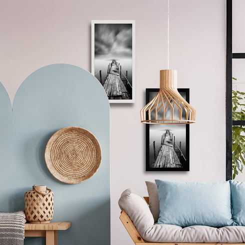8x16 Picture Frames White Solid Wood Without Mat Wooden Photo Frame for Wall Hanging Home Decoration-8x16 White
