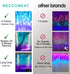 Curtain Lights for Bedroom Wall Light Up Curtains Led String Lights Turquoise Teal Blue Lavender Lilac Purple Twinkle Hanging Fairy Lights Unicorn Mermaid Kawaii Sanrio Teen Room Decor for Girls