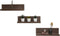 Space Art Deco,Set of 3 Floating Shelves Wall Mounted,Rustic Wood Wall Shelf, Great for Home, Office,Bedroom, Bathroom, Living Room, Kitchen Decorative,14 Inch (Brown)