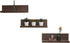 Space Art Deco,Set of 3 Floating Shelves Wall Mounted,Rustic Wood Wall Shelf, Great for Home, Office,Bedroom, Bathroom, Living Room, Kitchen Decorative,14 Inch (Brown)