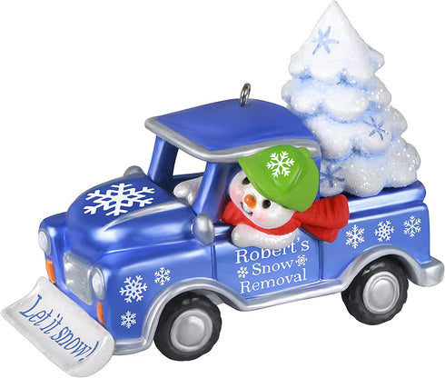 Hallmark Keepsake Christmas Ornament, Year Dated 2021, Holiday Parade Snow Removal Truck