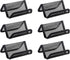 MaxGear Mesh Business Card Holder Stand Metal Business Card Stand for Desk Office Business Card Display with 50 Name Card Capacity 6 Pack Black