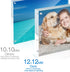 Picture Frame, TWING 4x4 Inch 2 Pack Acrylic Photo Frames Horizontal Magnet Double Sided Picture Frame Set with Microfiber Cloth,10 + 10MM Thickness Clear Picture Frame Desktop Display