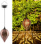 Hanging Solar Lantern LED Solar Garden Lights Metal Lamp Waterproof for Outdoor Hanging Decor Party (Hanging Solar Light B)