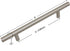 GlideRite Hardware 5008-128-SS-10 5 inch Cc Stainless Steel 8 inch Long Solid Handle bar Pulls 10 Pack