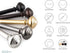 SnugSet | Quick Easy Installation | No Tools Option | 72-144" Adjustable | 1" Dia. Durable Steel Rod | Supports Heavy Fabrics | Decorative Knob Finial Black