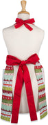 DII Holiday Collection Skirted Apron, One Size, Whisk You A Merry Christmas