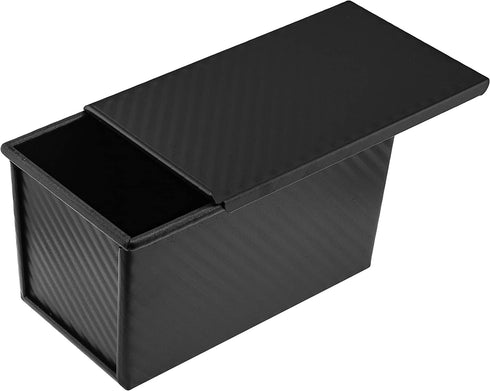 Pullman Loaf Pan with Lid Non Stick Pan - 1lb Dough Bread Pan Toast Mold for Sandwich Bread - Banana Bread or Sourdough Bread & Loaf Pans - Bread Mold for Baking Toast Pan Aluminum Alloy Pullman Pan