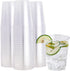FOCUSLINE 100 Pack Clear Plastic Cups 10 oz Disposable Cups Heavy Duty Plastic Tumblers, Reusable Clear Hard Plastic Cups Tumblers for Wedding, Thanksgiving, Halloween, Christmas Party