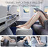 Sunany Inflatable Foot Rest Pillow for Travel, Kids/Adults Airplane Travel Pillow-Adjustable Height Cushions,for Kids to Sleep While Traveling,Suitable for Office, Home and Any Travel (1 Pack)