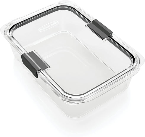 Rubbermaid Brilliance Food Storage Container, Large, 9.6 Cup, Clear 1991158