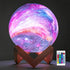BRIGHTWORLD Moon Lamp Kids Night Light Galaxy Lamp 5.9 inch 16 Colors LED 3D Star Moon Light, Remote & Touch Control USB Rechargeable Gifts for Baby Girls Boys Mom Women Wife Birthday