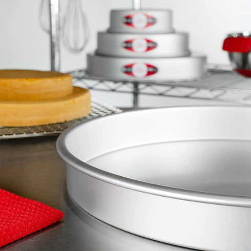 Fat Daddio's Round Cake Pan, 16 x 2 Inch, Silver