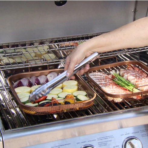 Copper Chef, 2-Piece Non-Stick Bakeware Set for Oven with Crisper Pan and Cookie Sheet, 13 x 9-Inch, N5O4RBL, Copper