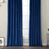 HPD Half Price Drapes VPYC Heritage Plush Velvet Curtain (1 Panel), 50 X 84, Pisces Blue