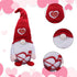 2PCS Valentines Day Gnome Plush Decorations, Gnome Couple, ROTOMOON Elf Gnomes Decor, Swedish Tomte Dwarf Figurines Table Ornaments, Valentines Day Decor, Valentines Gifts