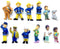 Inan 12 Pcs Fireman Sam Figure PlaysetClassic Characters Figure Toy Cake Toppers for Kids Cupcake Toppers Party Favors, 1.2 - 2.4
