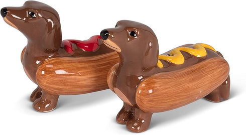 Abbott Collection Dachshunds in Hot Dogs S&P-4"L, 4 inches long, Dashshunds