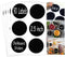 Chalkboard Labels Sticker - 90 Reusable Round Chalkboard Mason Jar Lid Canning Label, 2.5 inch Removable Waterproof Blackboard Sticker Label for Organizing, Pantry Storage Party Decoration & Craft DIY