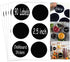 Chalkboard Labels Sticker - 90 Reusable Round Chalkboard Mason Jar Lid Canning Label, 2.5 inch Removable Waterproof Blackboard Sticker Label for Organizing, Pantry Storage Party Decoration & Craft DIY