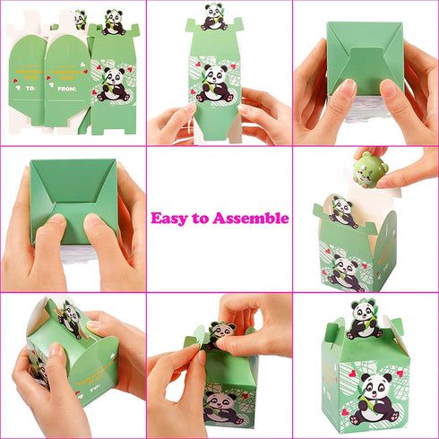 Valentines Cards for kids, 28 Pack Cute Animals Valentine Box with 56€…Assorted Novelty Toys, DIY Valentine Cards for classroom School Exchange Prizes, Valentines Gifts for Kids, Valentine Party Favors