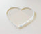 Clear Blank Heart Acrylic Place Card for Weddings,Guest Names Escort Cards,PMMA Tile Place Cards,Dining Seating Chart Place Cards for Birthday Parties, Table Place Cards (3")