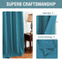 Blackout Curtains Drapes 63 Inch Length for Bedroom/Living Room, Thermal Insulated Small Curtain for Bedroom, Grommet Top - Solid in Turquoise Blue (One Panel)