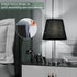 Innqoo Touch Control Table Lamp - Modern Black Nightstand Lamp with 2 AC Outlets, 3 Way Dimmable Small Bedside Lamp for Night Table Side Table End Table Coffee Table, Daylight LED Bulb Included