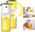 YBDEnevy Olive Oil Dispenser Bottle for Kitchen Cooking Oil Container with Automatic Cap Oil Vinegar Dispenser Set 300ml Olive Oil Bottle with Automatic Cap 2 Packs (yellow&white)