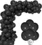 Mobacurty Black Party Balloons Garland Arch Kit, 100Pcs 12Inch and 5Inch Party Decoration Latex Matte Black Balloons for Wedding Graduation Baby shower Birthday Party Decorations Supplies
