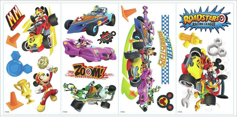 RoomMates RMK3584SCS Mickey and The Roadster Racers Peel and Stick Wall Decals