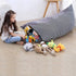 Stuffed Animal Storage Bean Bag Chair | 53" Extra Large Beanbag Cover for Kids and Adults, Plush Toys Holder and Organizer for Boys and Girls | Premium Velvet - Soft & Comfortable